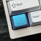1/1.25/1.75/2U Titanium Alloy Anodizing Artisan Keycaps for Mechanical Keyboard Personalized Keycaps -Ice Crystal Blue/Grey